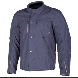 Klim Motorcycle Drifter Jacket - Blue, full D3O padding